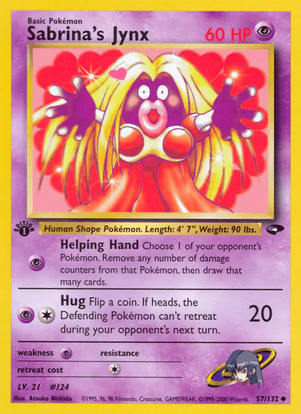 Carta Sabrina's Jynx 57/132 de Gym Challenge