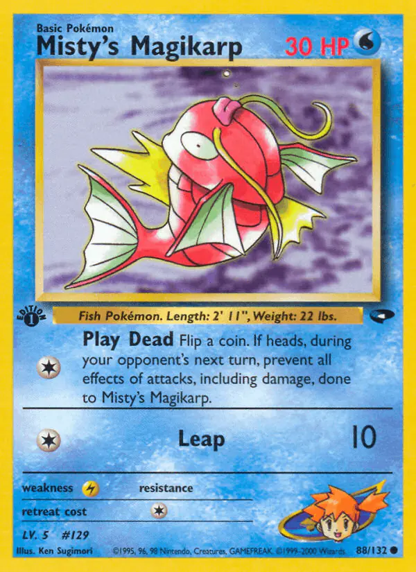 Carta Misty's Magikarp 88/132 de Gym Challenge