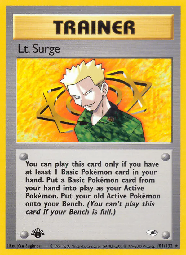 Carta Lt. Surge 101/132 de Gym Heroes
