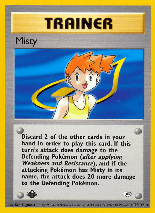 Carta Misty 102/132 de Gym Heroes