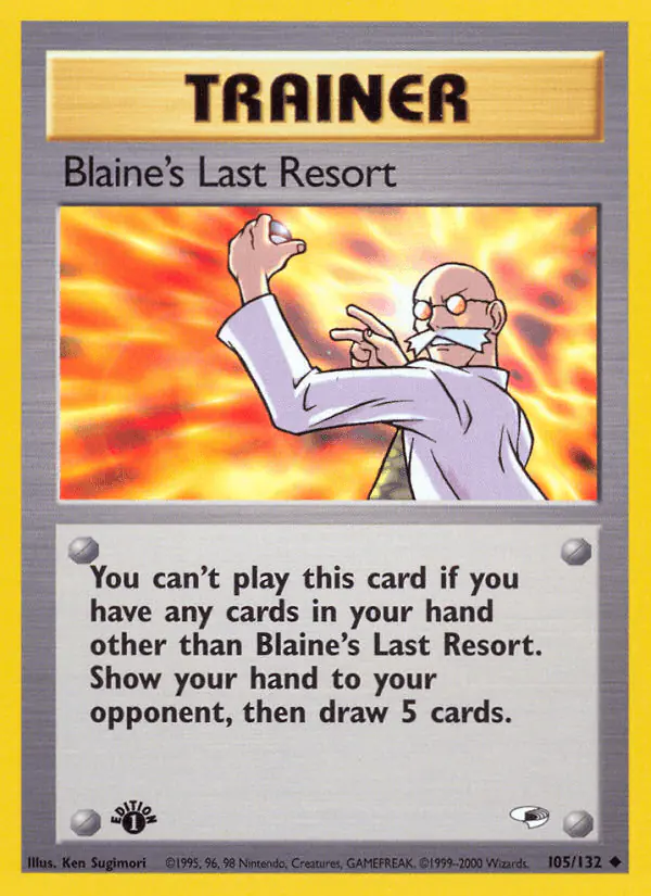 Carta Blaine's Last Resort 105/132 de Gym Heroes