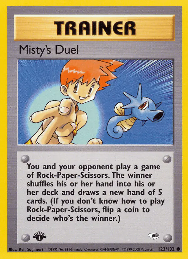 Carta Misty's Duel 123/132 de Gym Heroes
