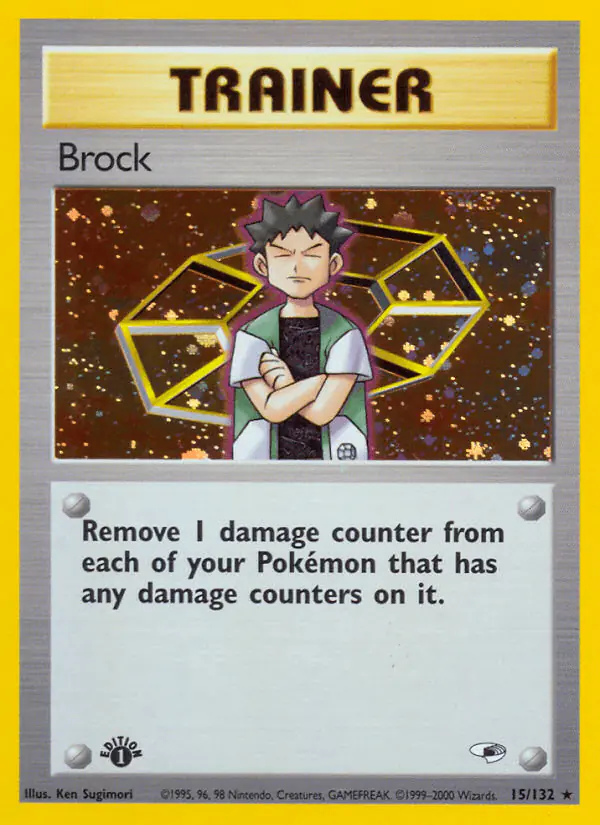 Carta Brock 15/132 de Gym Heroes