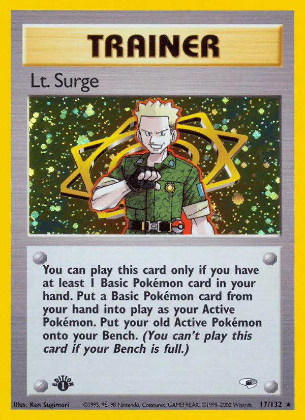 Carta Lt. Surge 17/132 de Gym Heroes