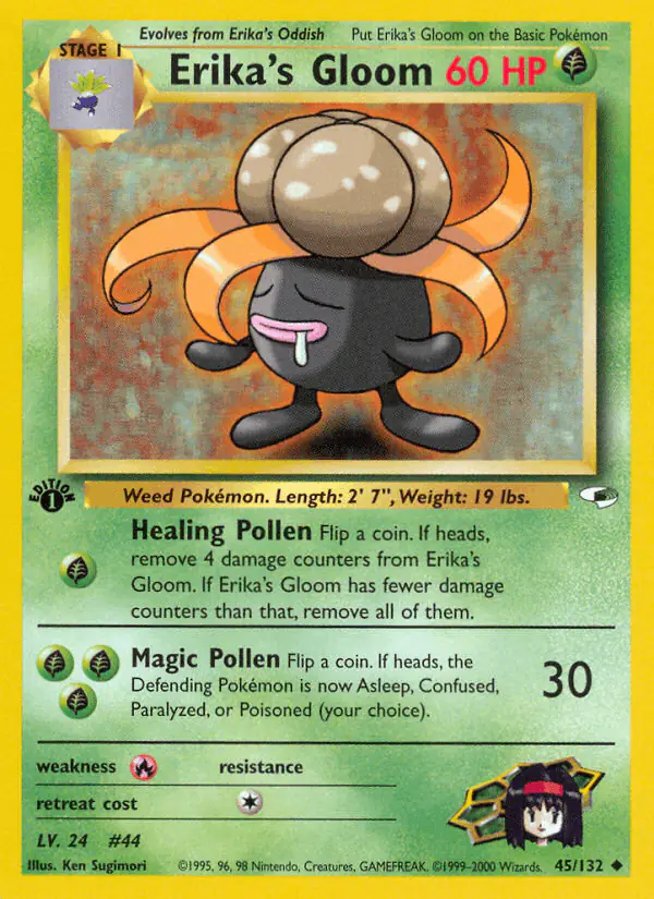 Carta Erika's Gloom 45/132 de Gym Heroes