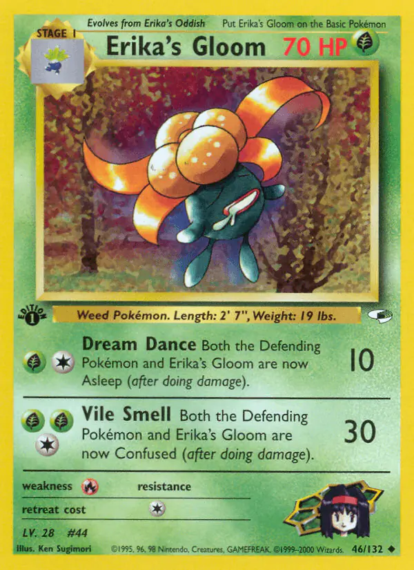 Carta Erika's Gloom 46/132 de Gym Heroes