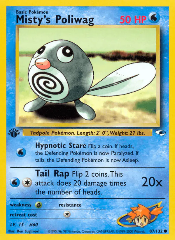 Carta Misty's Poliwag 87/132 de Gym Heroes