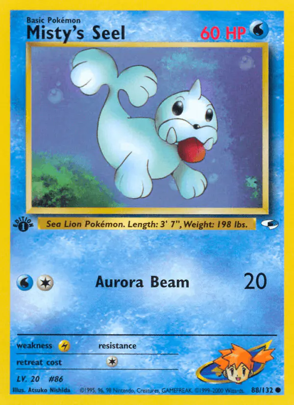 Carta Misty's Seel 88/132 de Gym Heroes