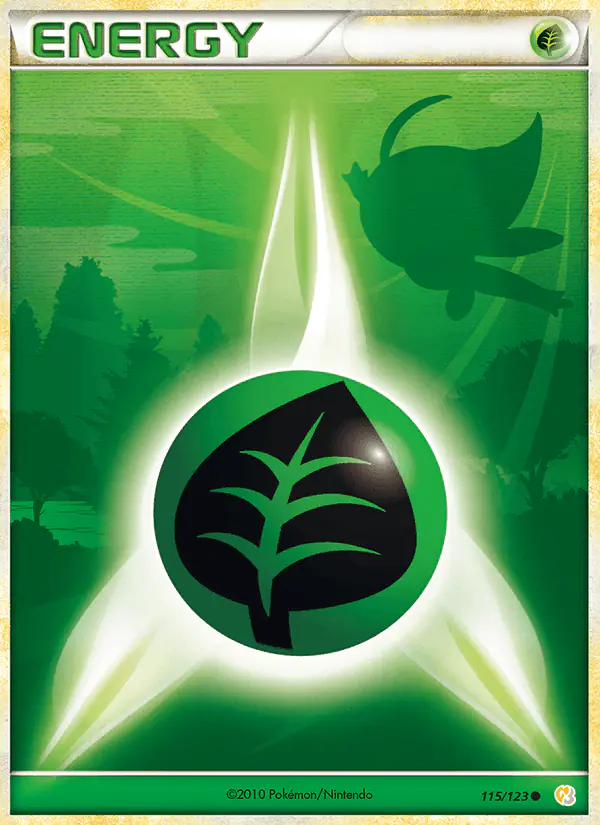 Carta Grass Energy 115/123 de HeartGold SoulSilver