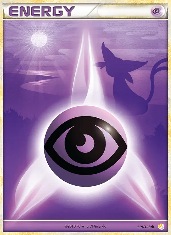 Carta Psychic Energy 119/123 de HeartGold SoulSilver