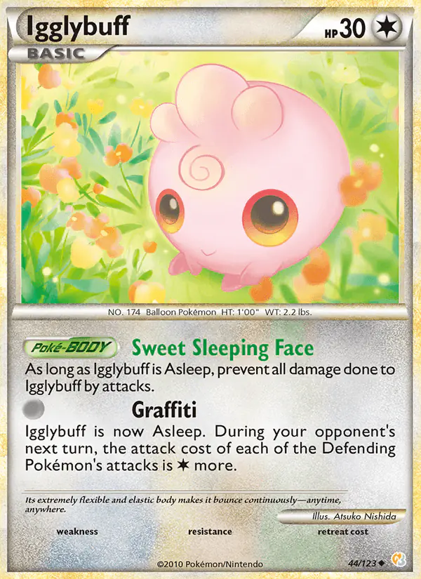 Carta Igglybuff 44/123 de HeartGold SoulSilver