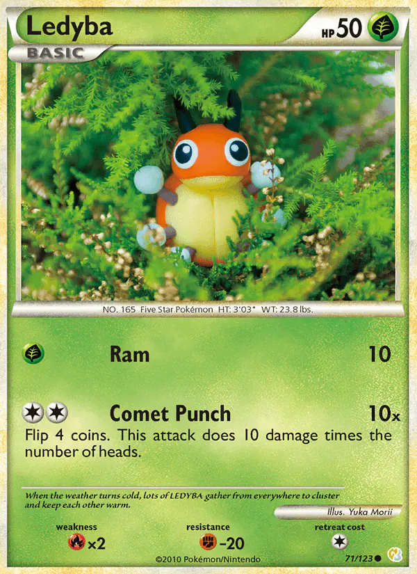 Carta Ledyba 71/123 de HeartGold SoulSilver