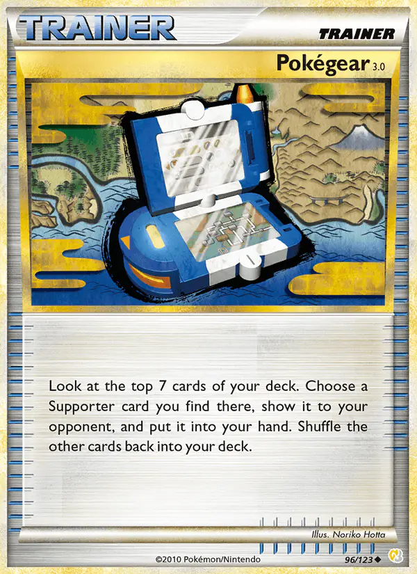 Carta Pokégear 3.0 96/123 de HeartGold SoulSilver