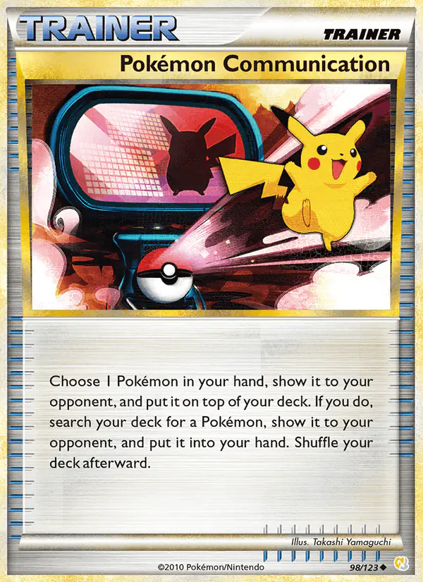 Carta Pokémon Communication 98/123 de HeartGold SoulSilver