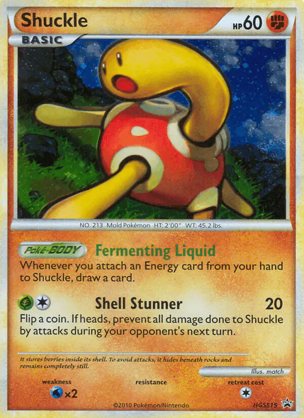 Carta Shuckle HGSS15 de HGSS Black Star Promos