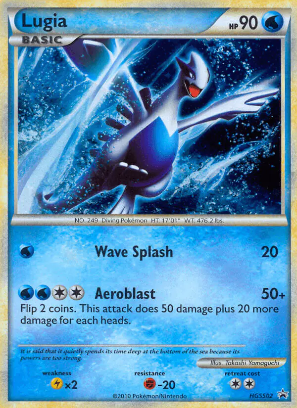 Carta Lugia HGSS02 de HGSS Black Star Promos