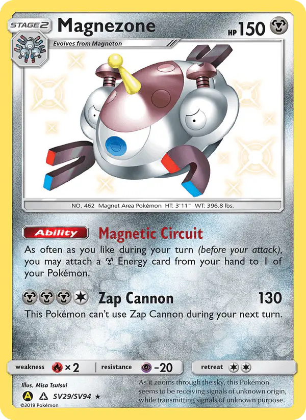 Carta Magnezone SV29 de Hidden Fates Shiny Vault