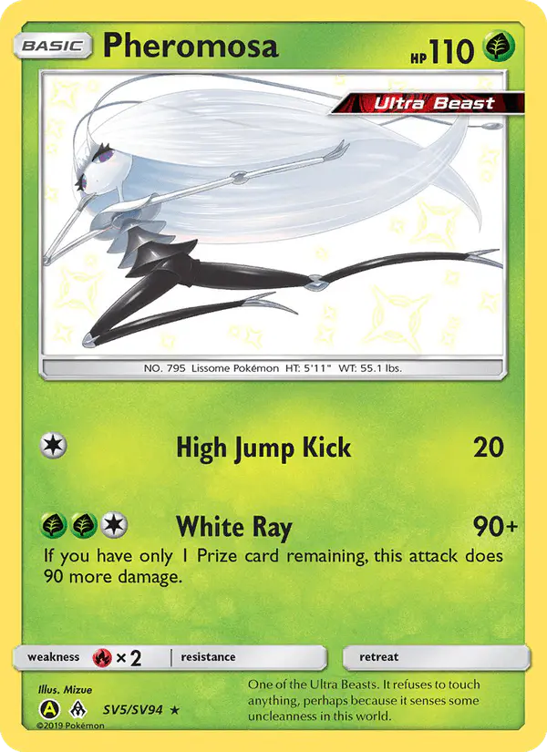 Carta Pheromosa SV5 de Hidden Fates Shiny Vault