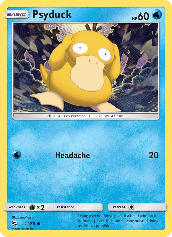 Carta Psyduck 11/68 de Hidden Fates