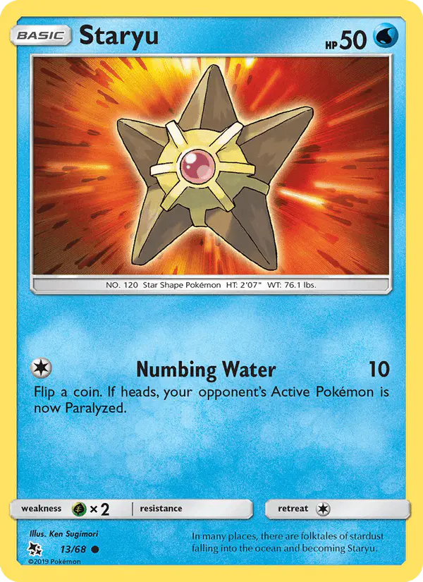 Carta Staryu 13/68 de Hidden Fates