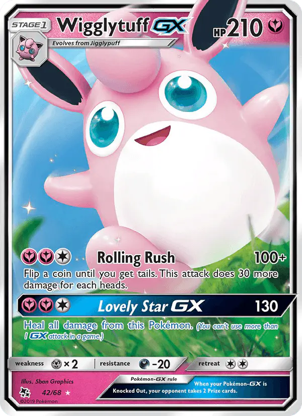 Carta Wigglytuff GX 42/68 de Hidden Fates