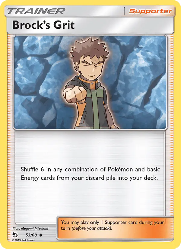 Carta Brock’s Grit 53/68 de Hidden Fates