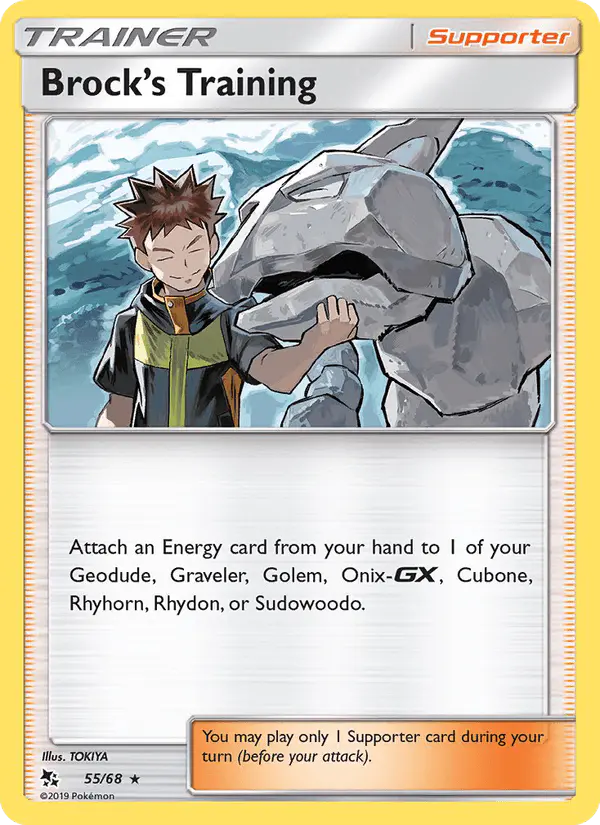 Carta Brock’s Training 55/68 de Hidden Fates