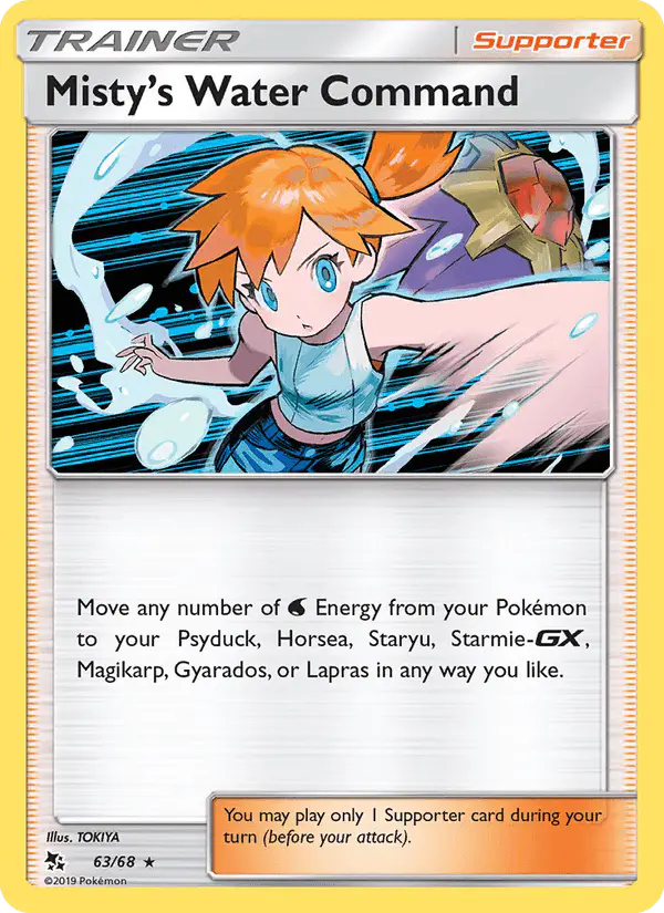 Carta Misty’s Water Command 63/68 de Hidden Fates