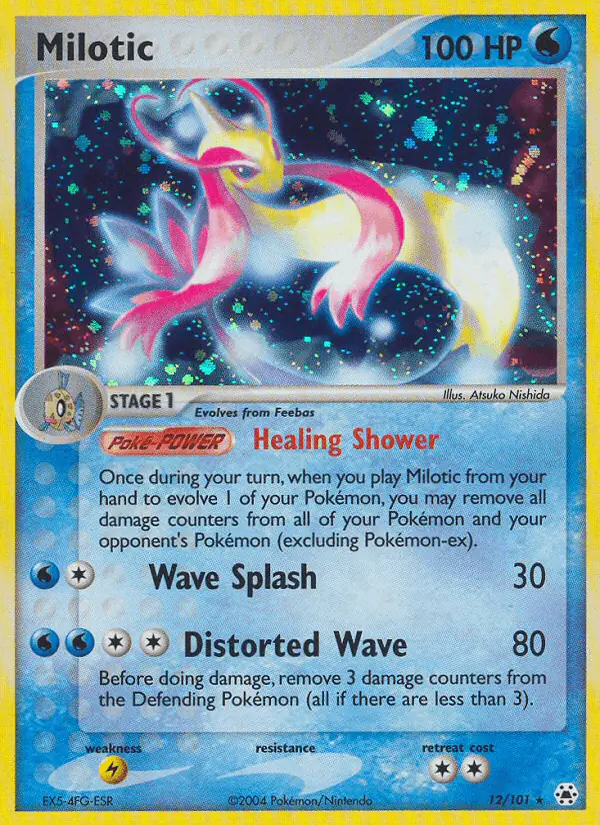 Carta Milotic 12/101 de Hidden Legends