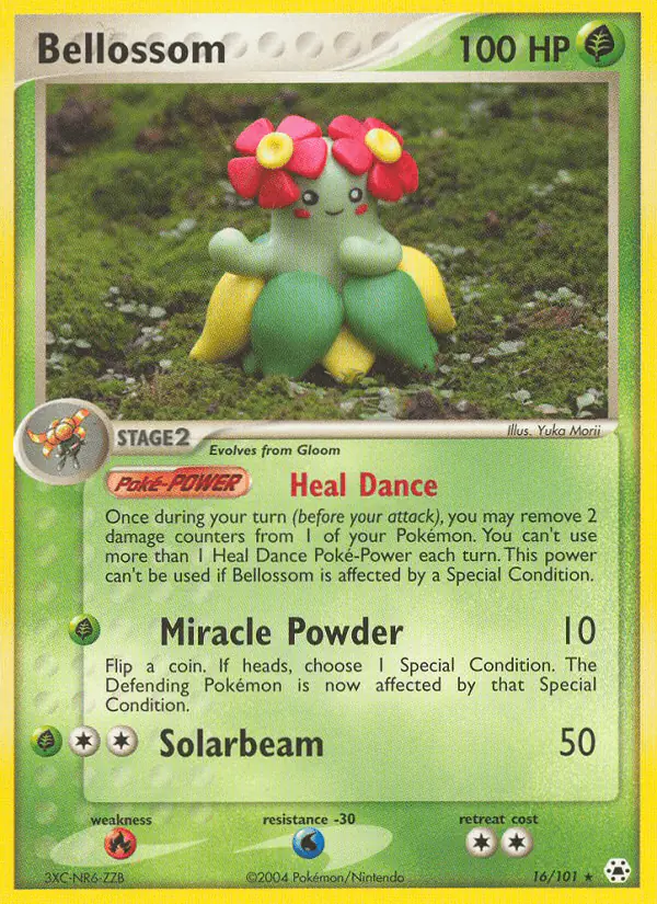 Carta Bellossom 16/101 de Hidden Legends