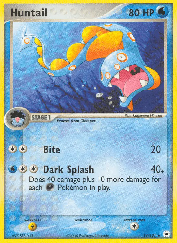 Carta Huntail 19/101 de Hidden Legends