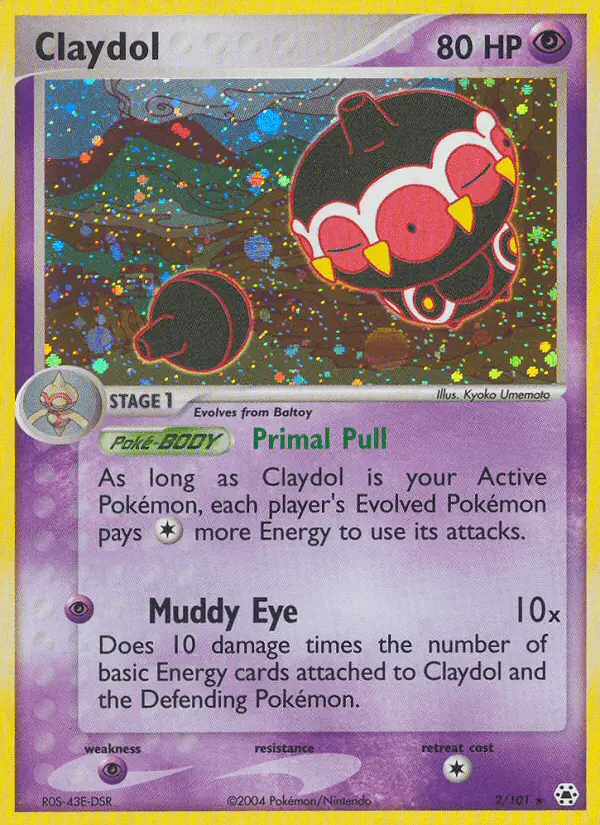 Carta Claydol 2/101 de Hidden Legends