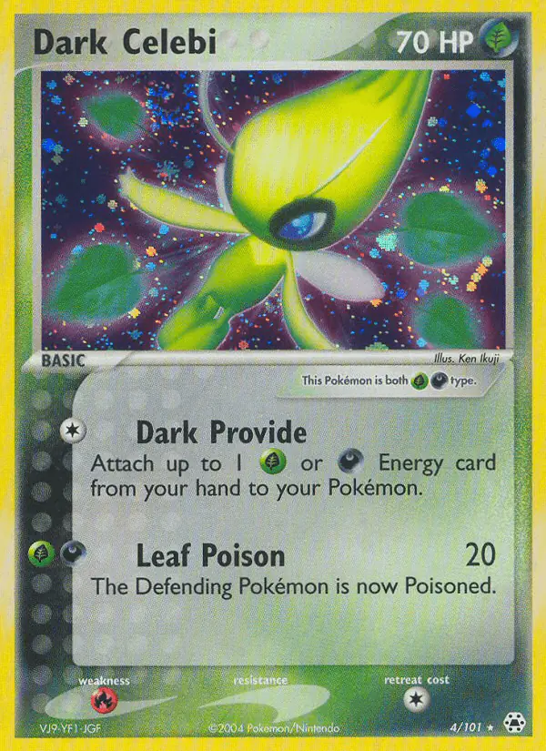 Carta Dark Celebi 4/101 de Hidden Legends