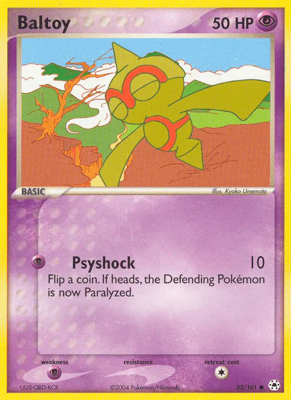 Carta Baltoy 52/101 de Hidden Legends