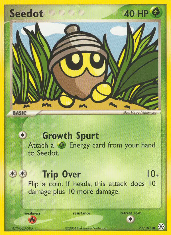 Carta Seedot 71/101 de Hidden Legends