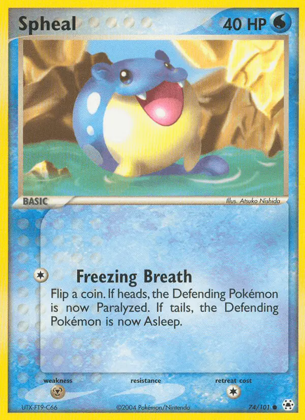 Carta Spheal 74/101 de Hidden Legends