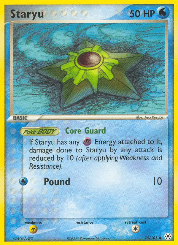 Carta Staryu 75/101 de Hidden Legends