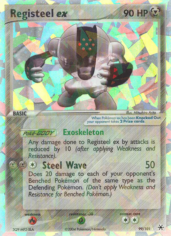 Carta Registeel ex 99/101 de Hidden Legends