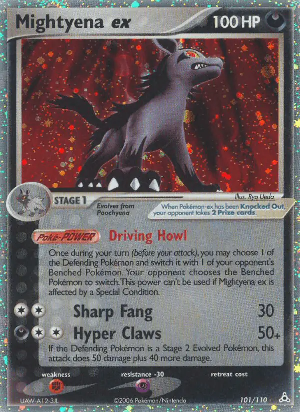 Carta Mightyena ex 101/110 de Holon Phantoms