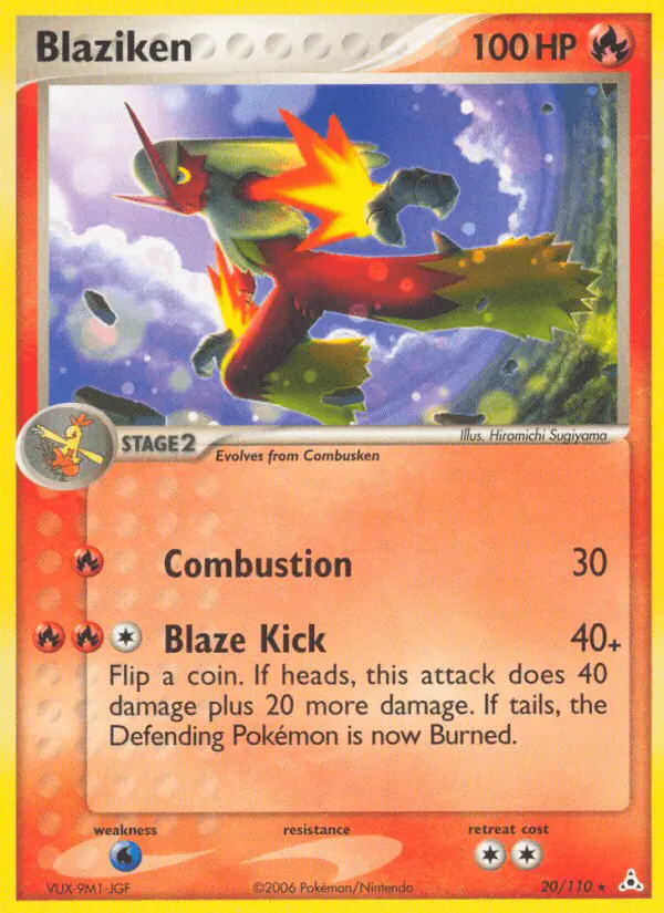 Carta Blaziken 20/110 de Holon Phantoms