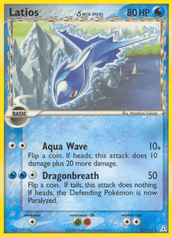 Carta Latios δ 22/110 de Holon Phantoms