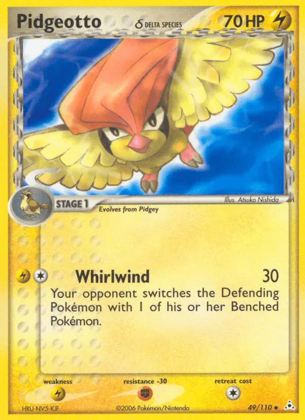 Carta Pidgeotto δ 49/110 de Holon Phantoms