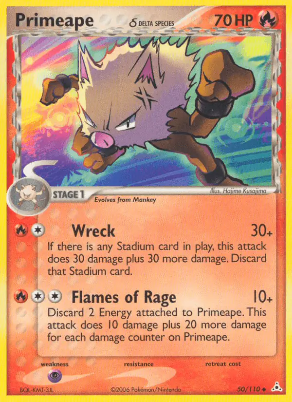 Carta Primeape δ 50/110 de Holon Phantoms