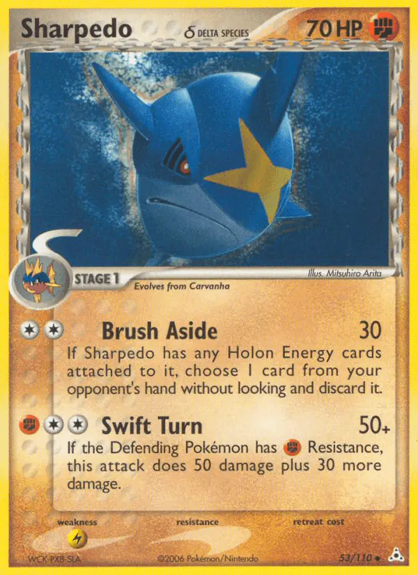 Carta Sharpedo δ 53/110 de Holon Phantoms