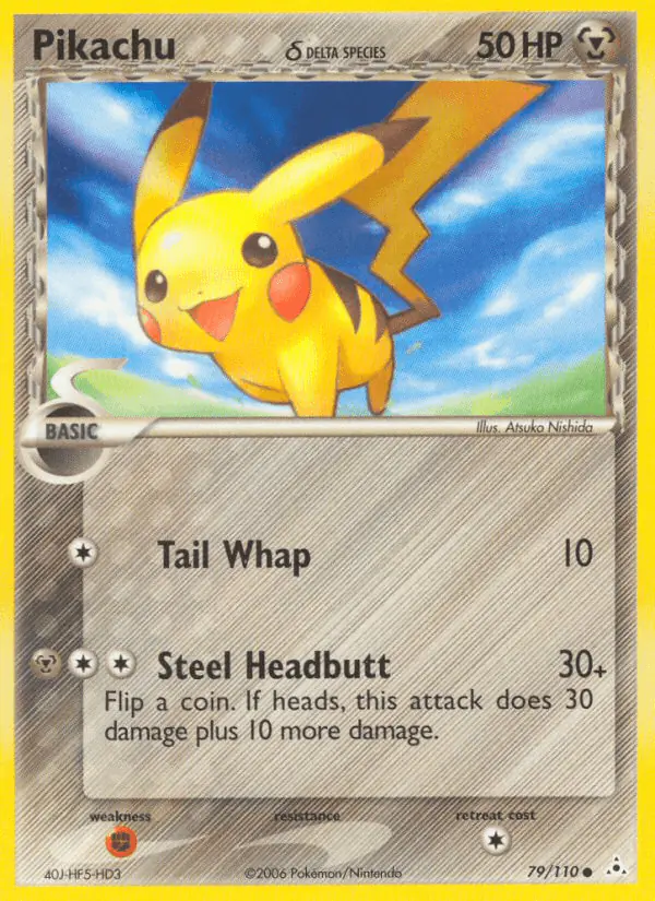 Carta Pikachu δ 79/110 de Holon Phantoms