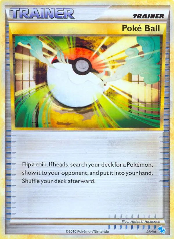 Carta Poké Ball 23/30 de HS trainer Kit (Gyarados)