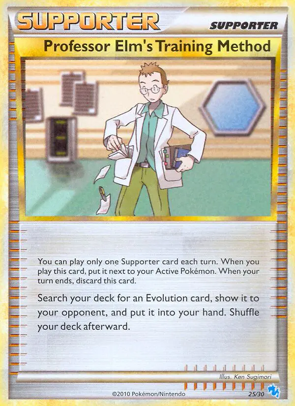 Carta Professor Elm's Training Method 25/30 de HS trainer Kit (Gyarados)