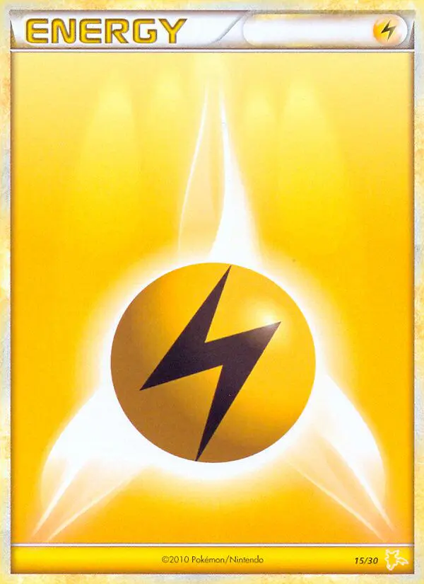 Carta Lightning Energy 15/30 de HS trainer Kit (Raichu)
