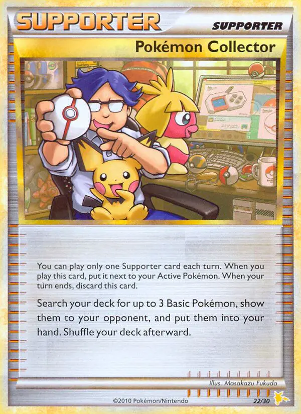 Carta Pokémon Collector 22/30 de HS trainer Kit (Raichu)