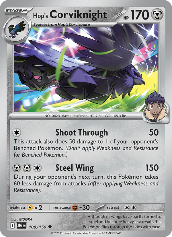 Carta Hop's Corviknight 108/159 de Journey Together